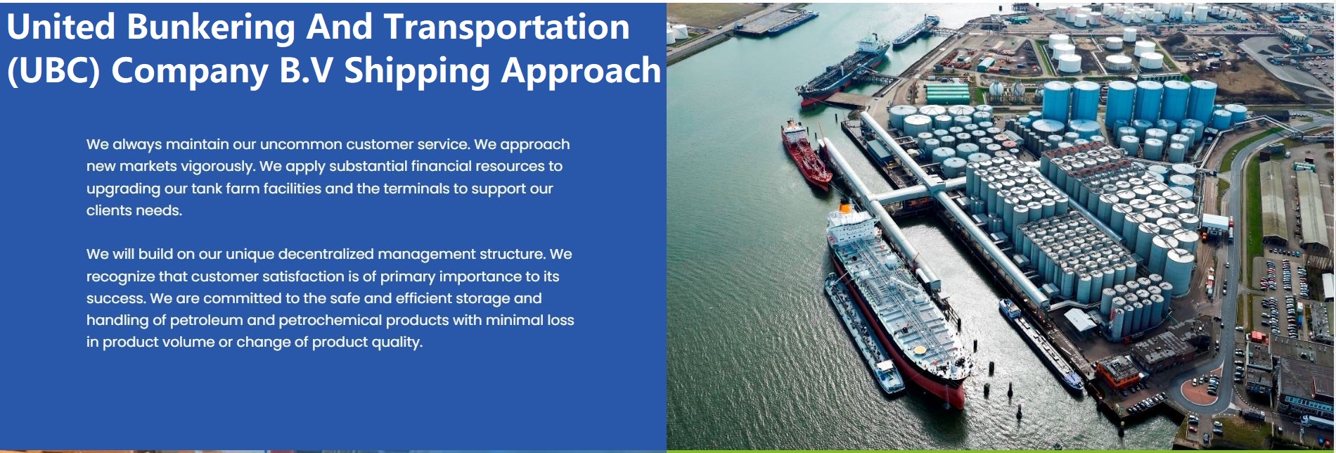 UBC shipping approach